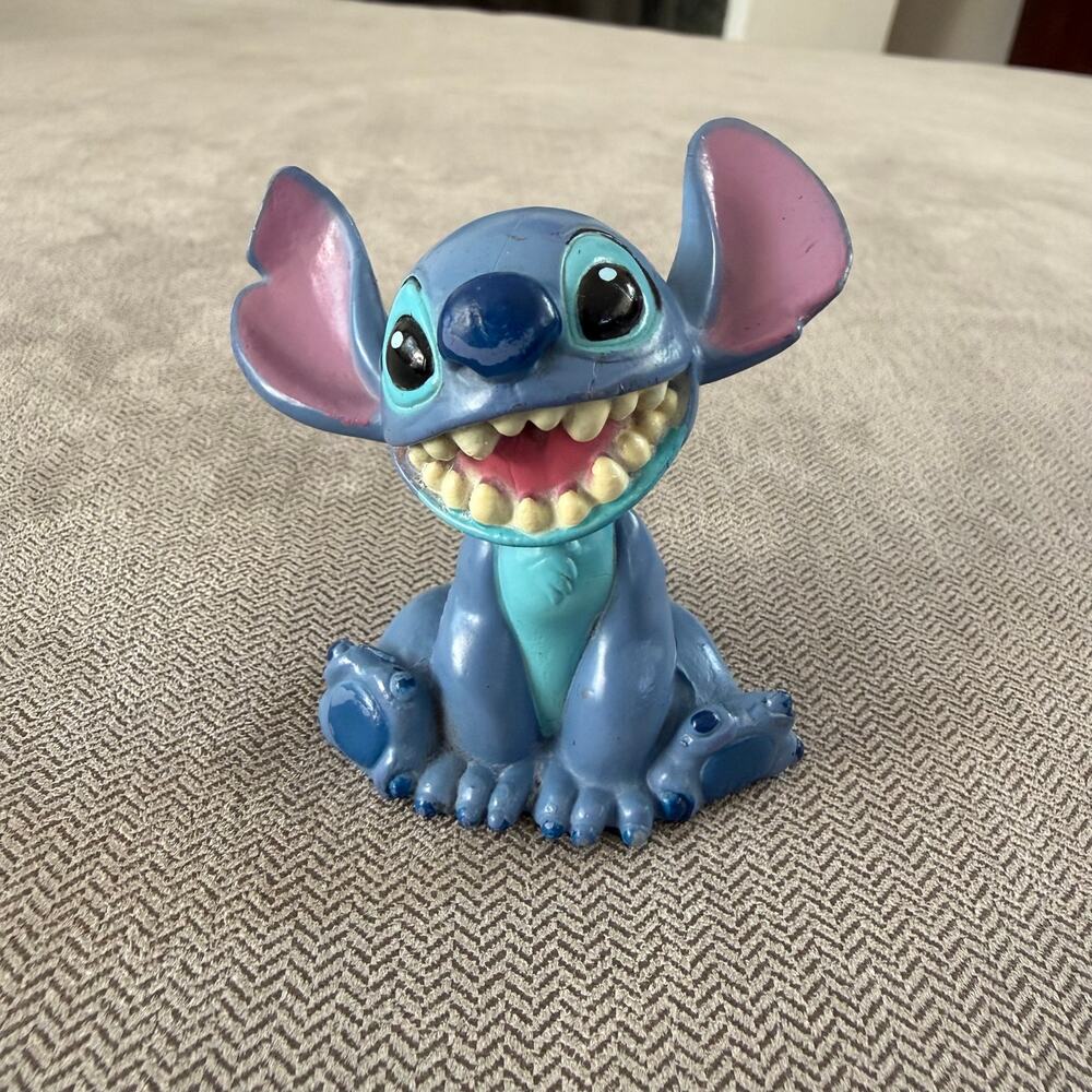 Disney Lilo & Stitch DecoPac Stitch Figure Cake Topper Figurine 3" Blue